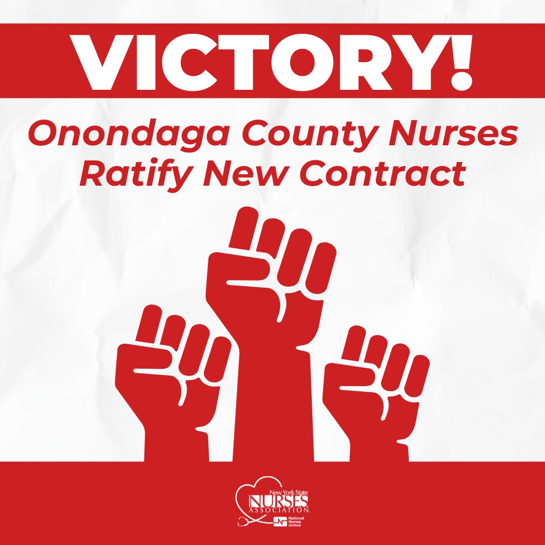 New York State Nurses Association-Represented Onondaga County Nurses Ratify New Contract