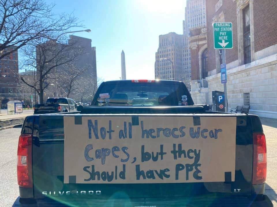 “We’re Doing Our Jobs, Do Yours - Get Us The Protection We Need!” - Sending A ‘Urgent Message’ To The Trump Administration, CWA Health Care Workers Drive Their Vehicles Around Buffalo’s Niagara Square, Demand Action For More PPEs