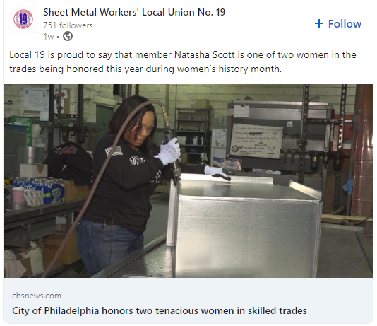 The City Of Philadelphia ‘Honors Two Tenacious Women In The Skilled Trades’