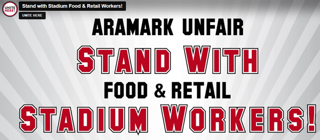 Striking Philly Aramark Arena/Stadium Workers Demand Health Care, Raises & Dignity