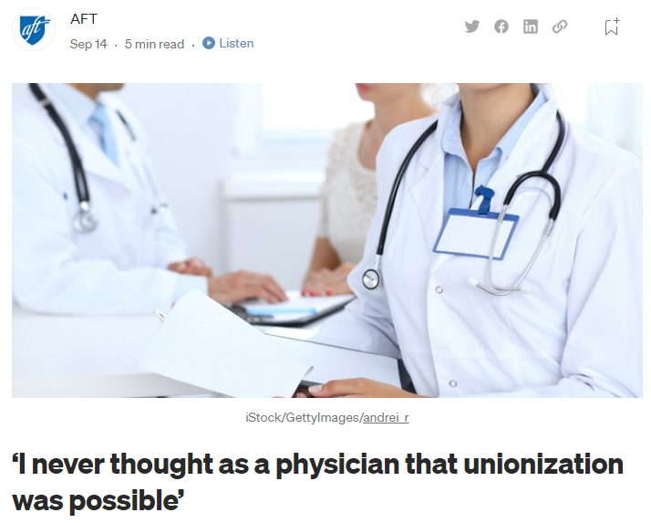 “I Never Thought As A Physician That Unionization Was Possible”