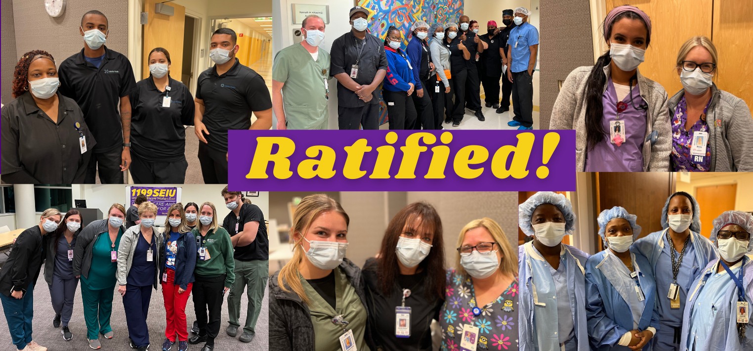 BREAKING LABOR NEWS: CWA & 1199 SEIU Members Ratify ‘Historic’ Three-Year Contract With Kaleida Health - ‘Major Strides Made To Address Staffing Crisis, Including Adding 500 New Positions & A Minimum & Overall 12% Wage Increase’