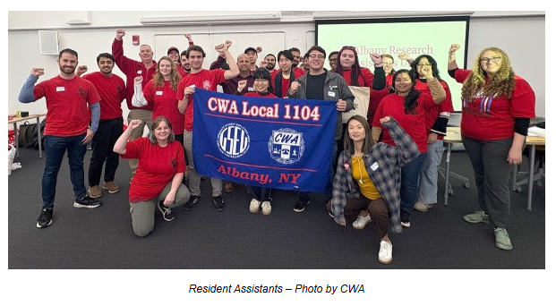Research Assistants At The University At Albany-State University Of New York ‘Go Union,’ Vote To Join The Communications Workers Of America