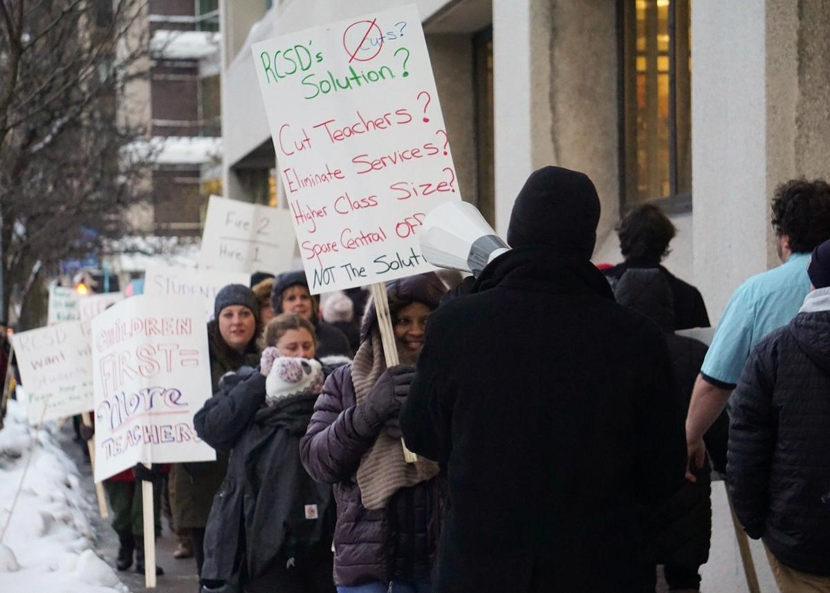 Rochester Teachers Rally Against School District’s ‘Christmas Massacre’ Layoff Plan, Receive Support From Students Who Walk Out Of Class, Saying: “We Will Be The Voice For Our Schools”