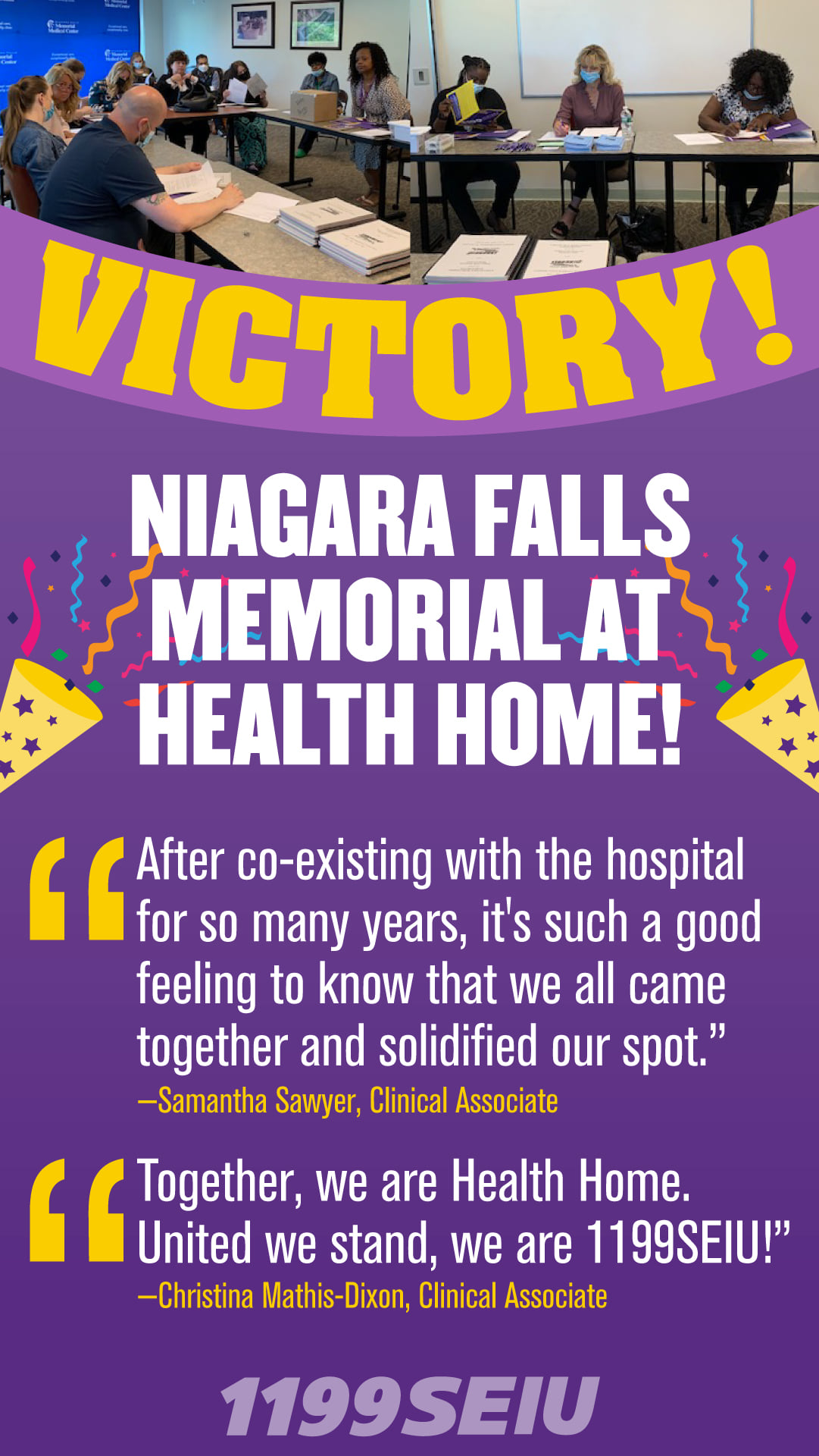 Care Managers Employed At The Niagara Falls Memorial Medical Center’s Health Home Unit Ratify Their ‘First’ Union Contract