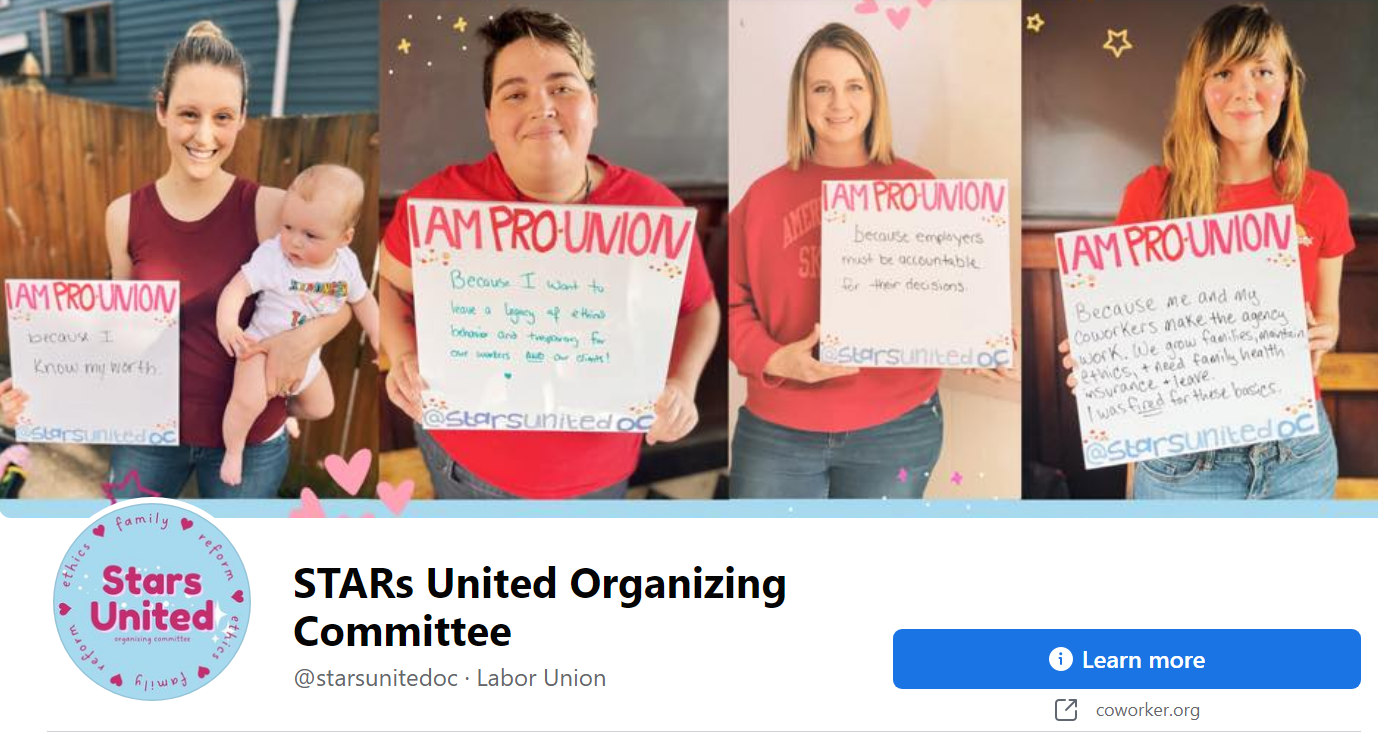 Four Adoption Star Workers In Suburban Buffalo Allege They Were Fired For Union Organizing Efforts, Request Public Support For Their Campaign To Achieve Workplace Protections 