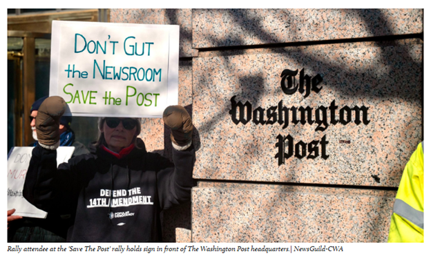 The ‘Destructive Role Of Billionaires Emphasized’ At ‘Save The Washington Post’ Rally