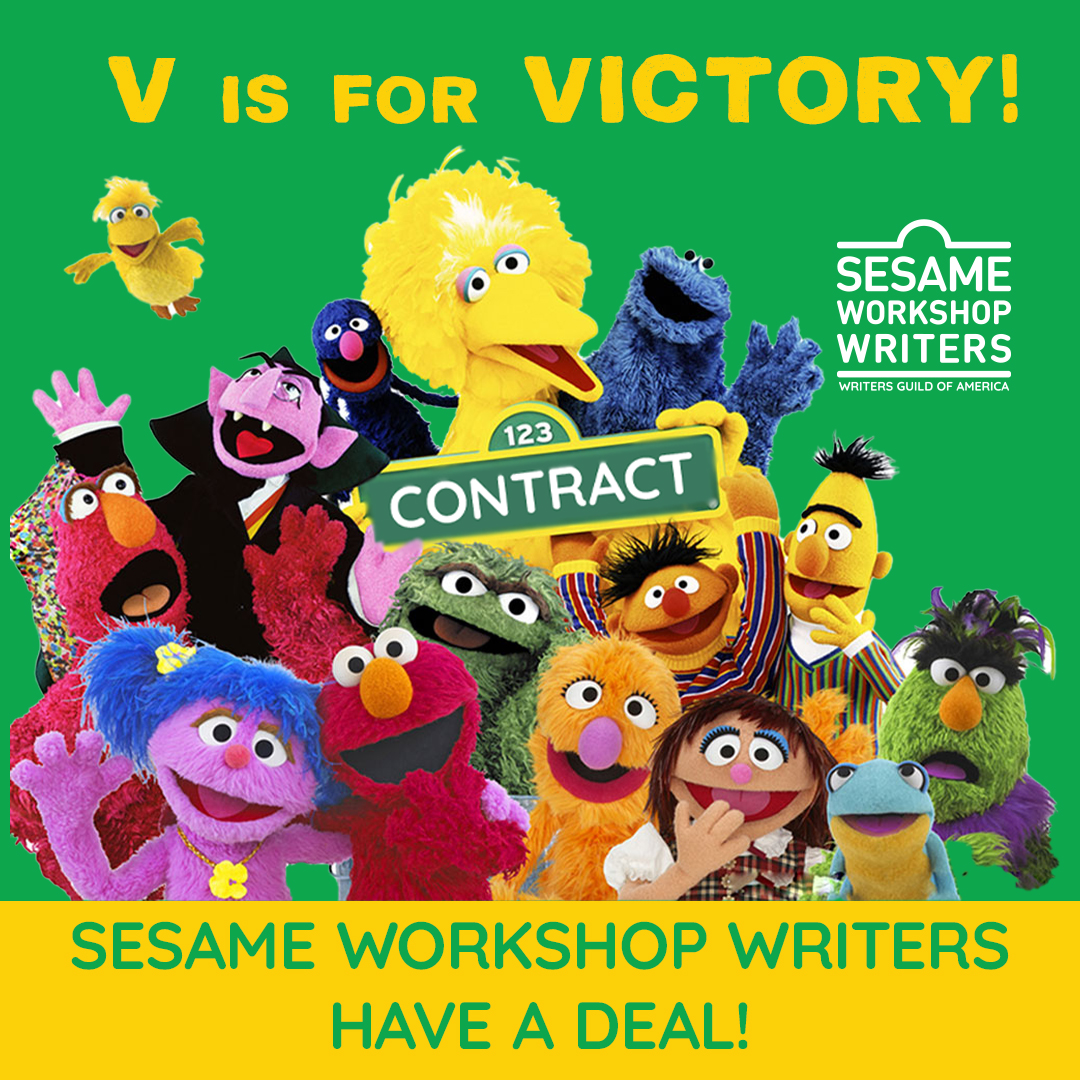 Sesame Workshop Writers ‘Ratify Strike-Averting Deal’ - Agreement ‘Expands’ Writers Guild Of America's ‘Jurisdiction To Include Writing For Social Media Platforms, Animated Projects & All Streaming Titles’