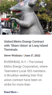 Teamsters Protest United Metro Energy Contract with ‘Sham Union’ At Long Island Terminals