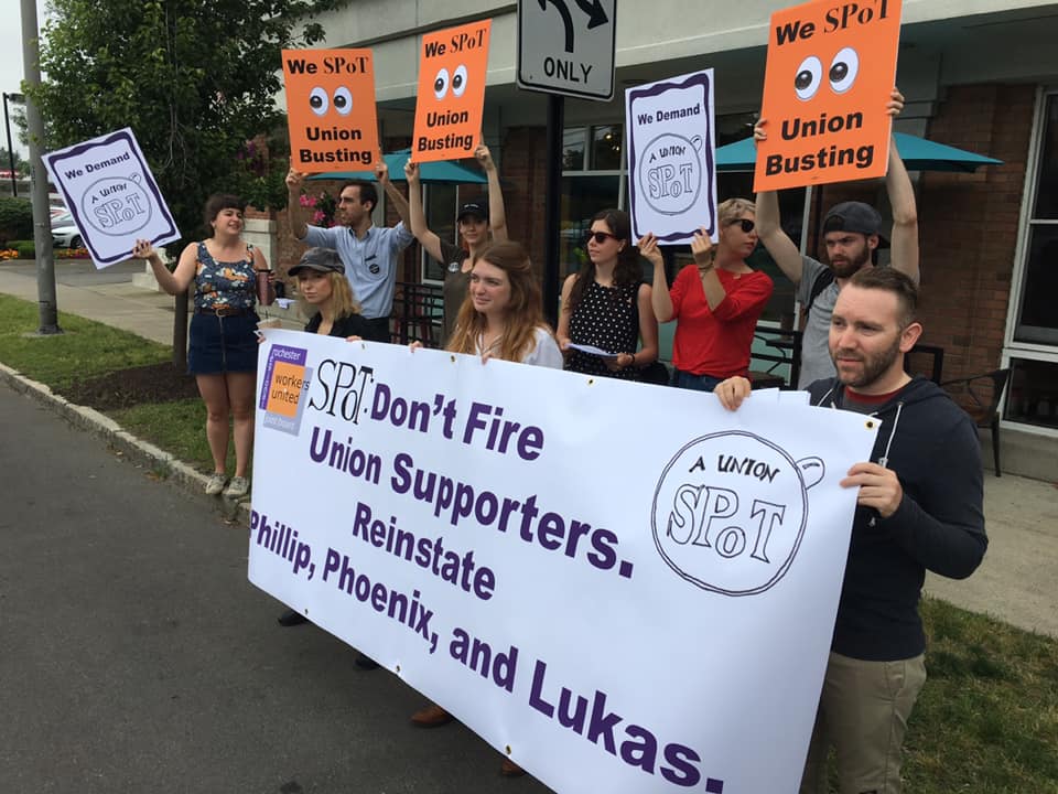 “They Started A War Here” - Unions To Rally Behind Three Fired Buffalo SPoT Coffee Workers Involved In Organizing Drive After Looking To Follow In The Footsteps Of Their Rochester Counterparts Who Successfully Unionized Earlier This Month
