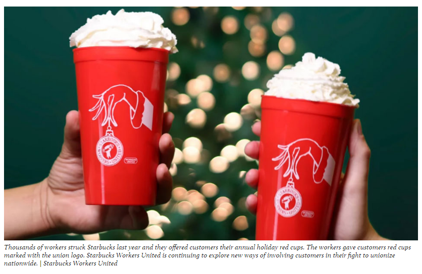 Starbucks Workers United ‘Seeks To Enlist More Customers In Unionization Drive’