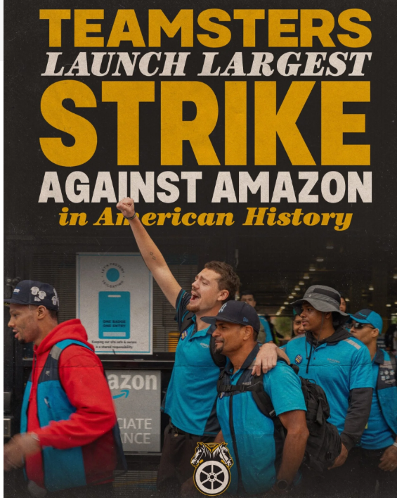 Teamsters ‘Launch Largest Strike Against Amazon In American History’