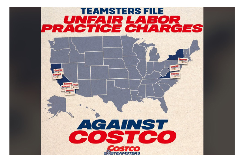 Teamsters File Unfair Labor Practice Charges Against Costco