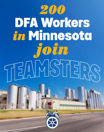 More Than 200 Dairy Farmers Of America Workers In Minnesota ‘Go Union,’ Join The Teamsters