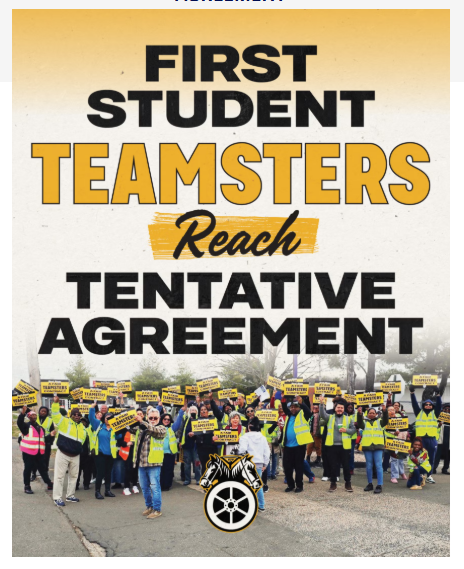 More Than 17,000 Teamsters ‘Avert Nationwide Strike’ At First Student, Reach Tentative Agreement On A Contract That ‘Delivers Key Improvements’