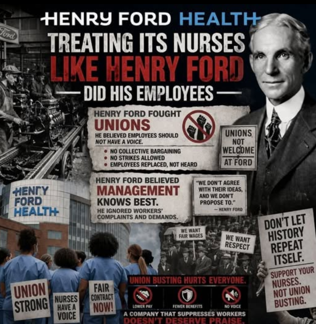 A Year On The Picket Line: Teamsters-Represented Henry Ford Nurses In Michigan ‘Are Still On Strike’