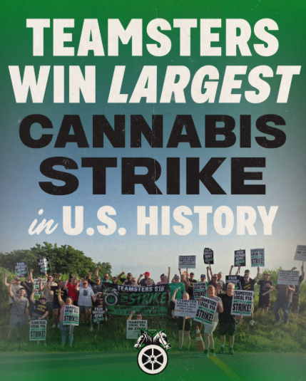 Ascend Wellness Teamsters ‘Win Biggest Cannabis Strike In U.S. History’ - Workers ‘Ratify Strong Contract With Improved Wages, Benefits & Protections’
