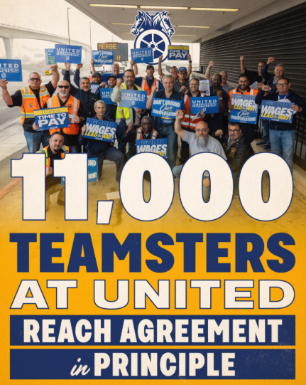 The Teamsters ‘Land An Industry-Leading Deal’ At United Airlines - Union ‘Secures Agreement In Principle For 11,000 Mechanics & Related Employees Nationwide’