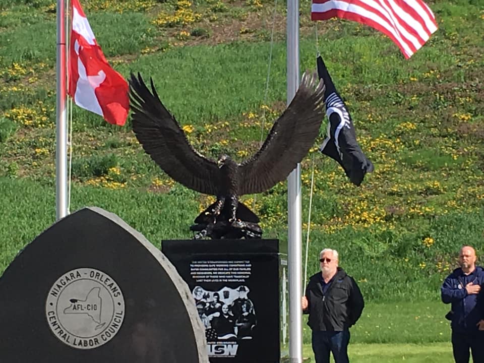 ‘The Eagle Has Landed:’ The Niagara-Orleans AFL-CIO Labor Council’s Newest Addition To Its Workers’ Memorial Highlights A ‘Very Memorable’ 28th Annual Commemoration To Remember Those Who’ve Lost Their Lives On The Job