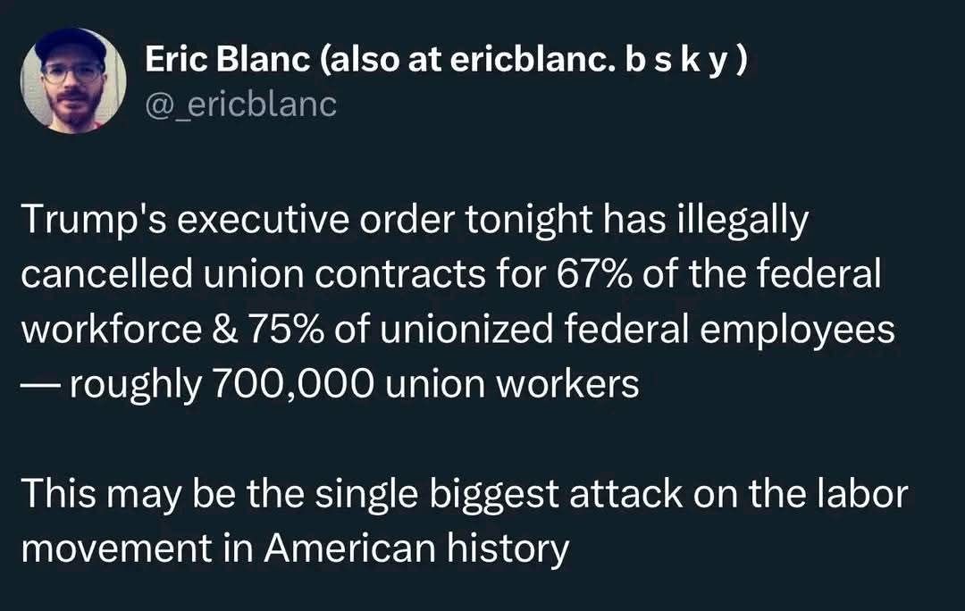 The Trump Administration ‘Moves To End Union Rights For Many’ Federal Workers - National AFL-CIO President Responds: It’s The “Very Definition Of Union-Busting”