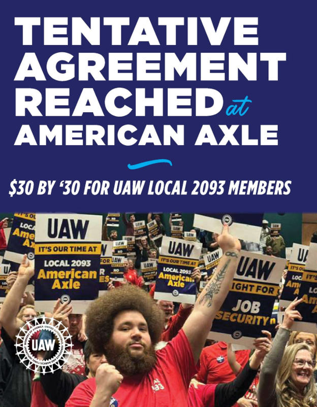 ‘After 10 Days Holding The Line, UAW Local 2093 Members ‘Lock In $30 By 2030 With Tentative Agreement At American Axle’