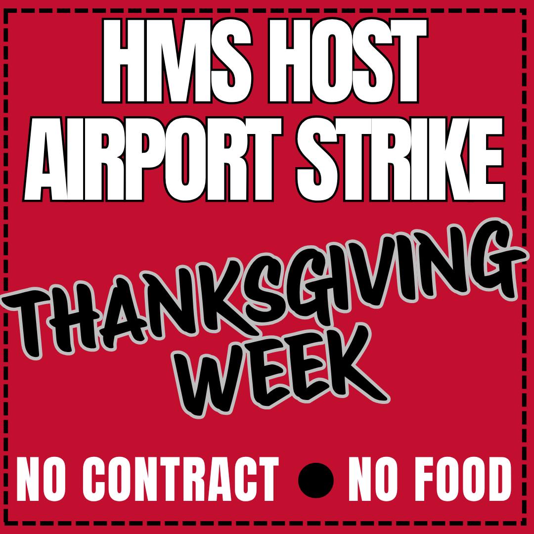 MSP Airport Food Workers ‘Plan To Strike Before Busy Thanksgiving Travel Period’ - 250 Employees Of HMSHost, Which Runs Popular Airport Stops Like Starbucks & Shake Shack, ‘Want Wage Increases & Lower Health Insurance Costs’