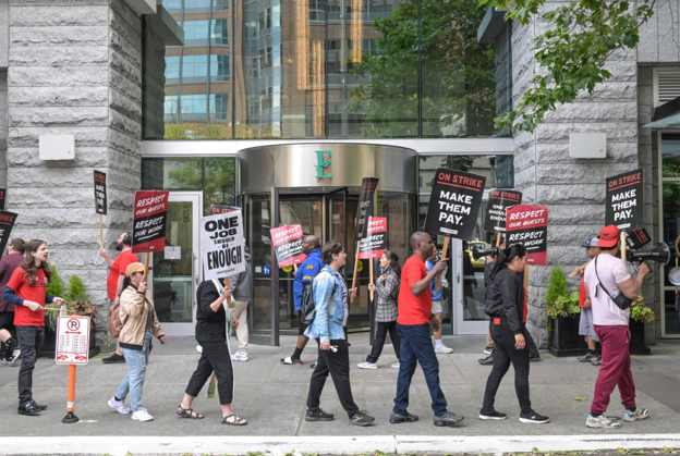 Seattle Hotel Workers’ ‘Strike Hits Two Months As UNITE Local 8-Represented Workers Continue To Demand Better Pay & Health Care’