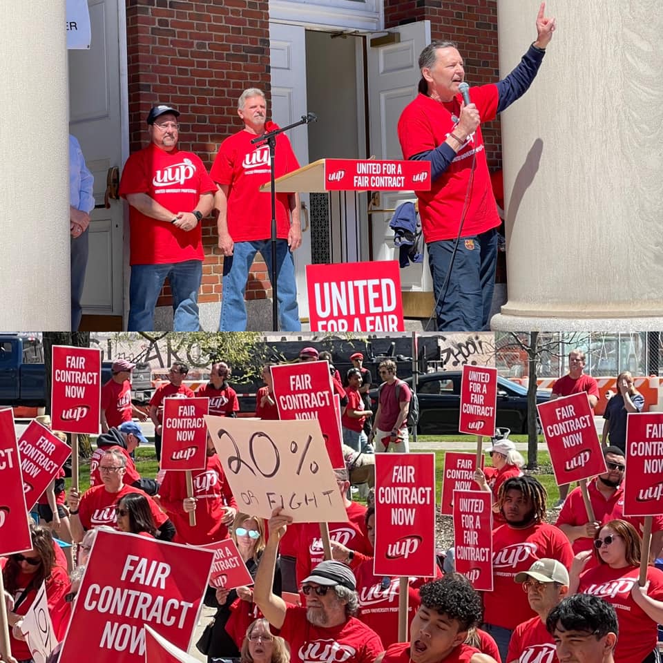 “It’s All Coming Together - It’s Power:’ United University Professions’ ‘Sea Of Red Rises In Buffalo,’ Weekend Rally At Buffalo State College ‘Adds To Growing Tsunami Of Support For New Contract’ With The State Of New York