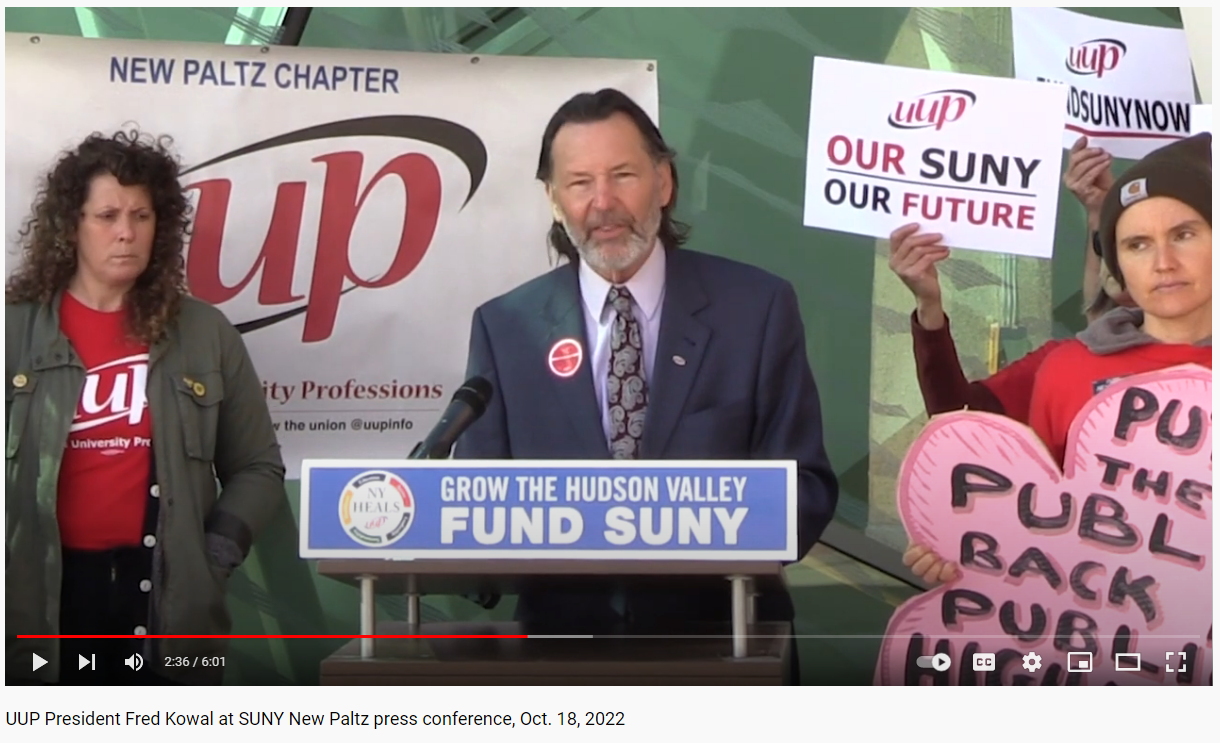 United University Professions Delegates Re-Elect President Fred Kowal For A Three-Year Term - Spring 2023 Delegate Assembly Also Featured Election Of Two Statewide Officers & Eight Statewide Executive Board Members
