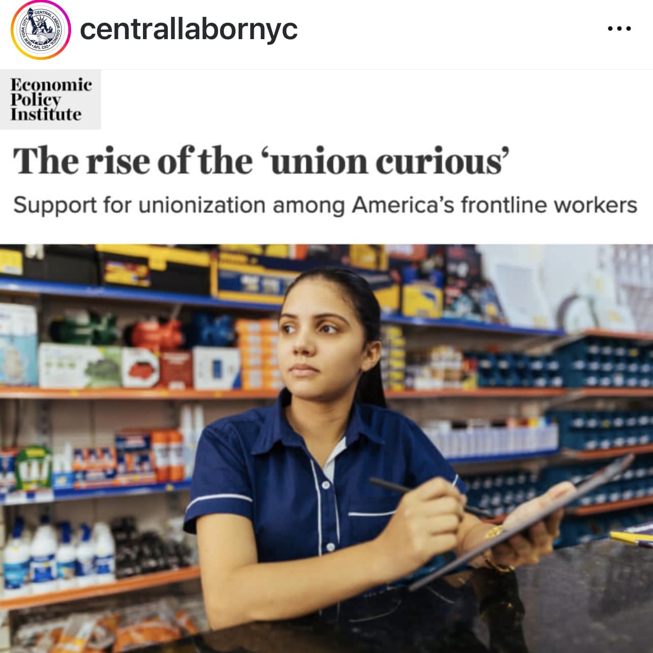 New Economic Policy Institute Report: The Rise Of The ‘Union Curious’ Support For Unionization Among America’s Front-Line Workers