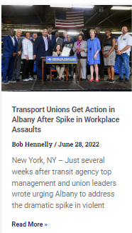 Transport Unions ‘Get Action In Albany After A Spike In Workplace Assaults’