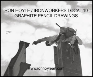 Ron Hoyle/Ironworkers Local 10 Graphite Pencil Drawings