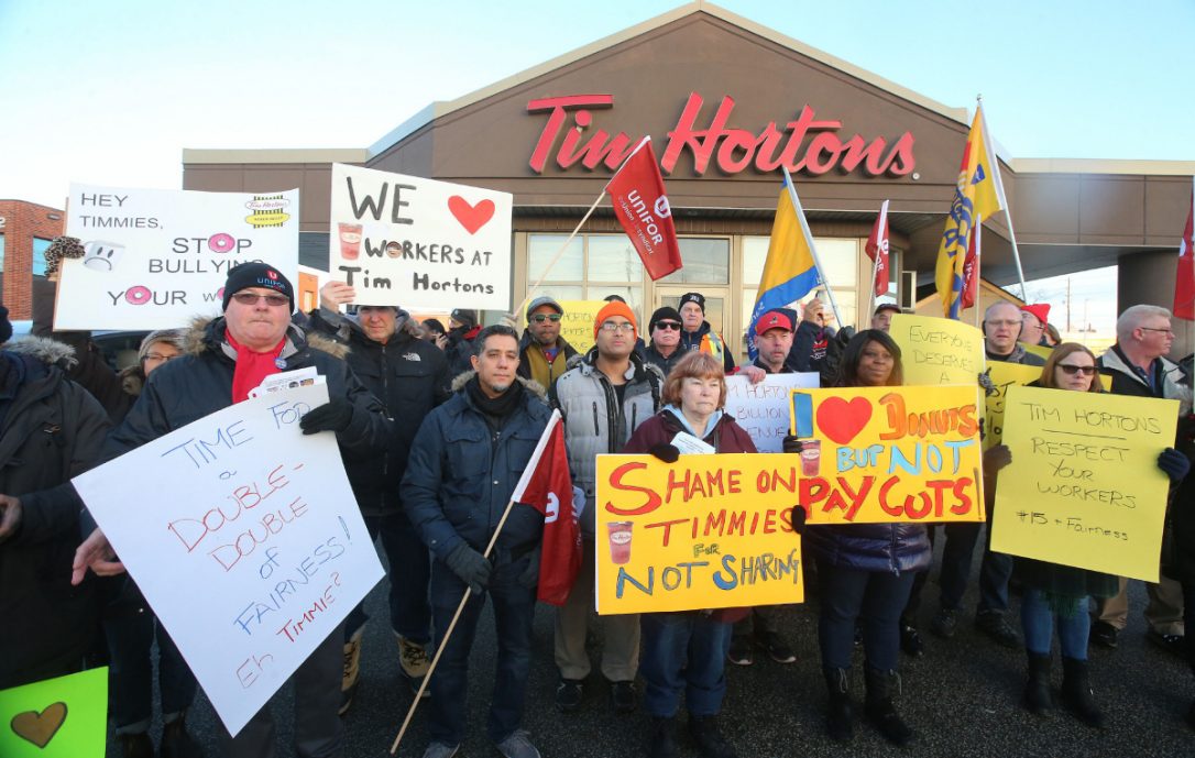 Something For WNY Coffee Lovers To Think About The Next Time They Pull Into A Tim Hortons: Canadian Franchises Owned By Children Of Founders Reduce Benefits Over Wage Hike