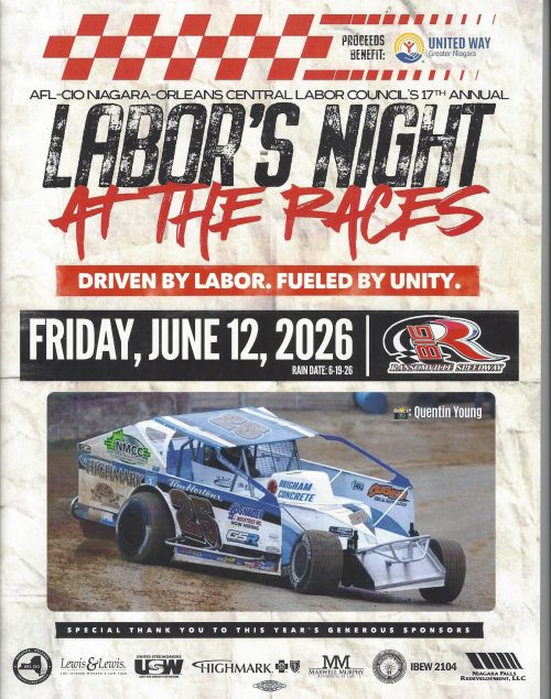 The Niagara-Orleans AFL-CIO Labor Council’s 2026 ‘Labor’s Night At The Races’ Fundraiser To Support The United Way Of Greater Niagara ‘Tallies Nearly $24,000’