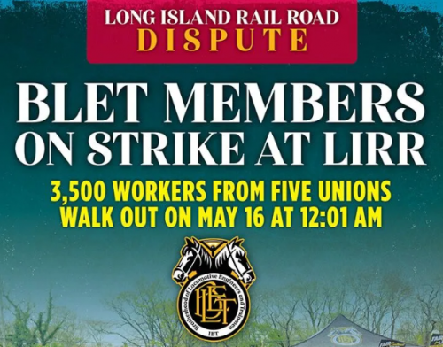 Five Unions Strike The Long Island Railroad After Contract Negotiations On A New Contract ‘Fail By Deadline, Causing The First Strike At The Carrier In 32 Years’