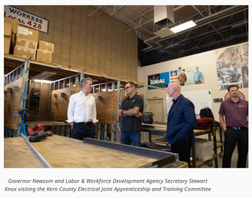 Governor Newsom ‘Supports Nearly 700,000 Earn & Learn Opportunities, Announces 49,000 New Apprenticeships For Californians’ 
