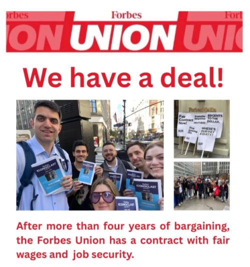 NYGuild-Represented Forbes Journalists Win Their ‘First’ Contract