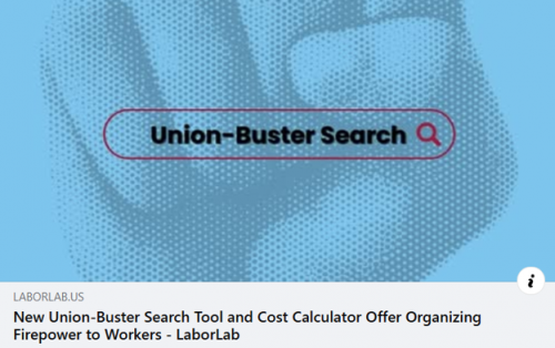 New Union-Buster Search Tool & Cost Calculator ‘Offer Organizing Firepower To Workers’