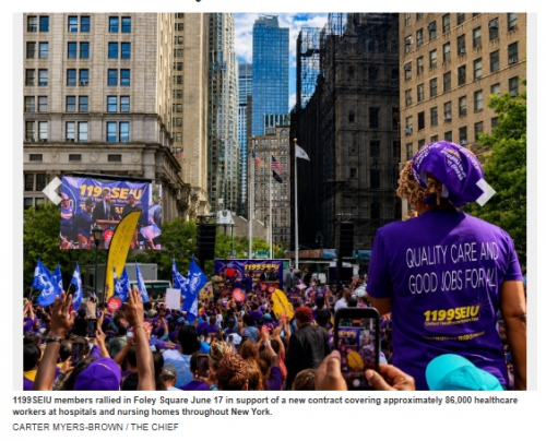 In New York City, Unionized Caregivers ‘Demand A Fair Contract That Covers 86,000 Workers Before September 30th Expiration’