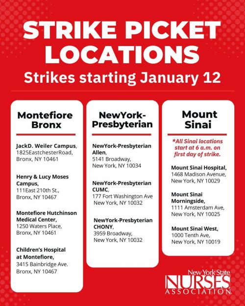 NYSNA Nurses’ ‘Strike Looms’ As The Union & Major New York City Hospitals ‘Fail To Reach New Contract Deals Before A Midnight Deadline’