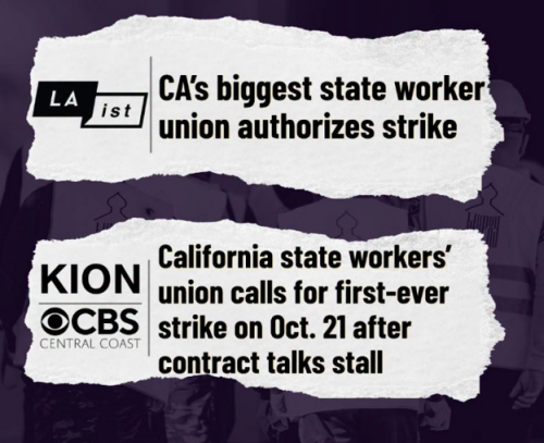 State Workers Take Part In A One-Day Strike Across California, ‘Accusing’ The Newsom Administration Has ‘Failed To Bargain Over Fair Pay, Affordable Health Care & Telework That Works For The People Who Keep California Running’