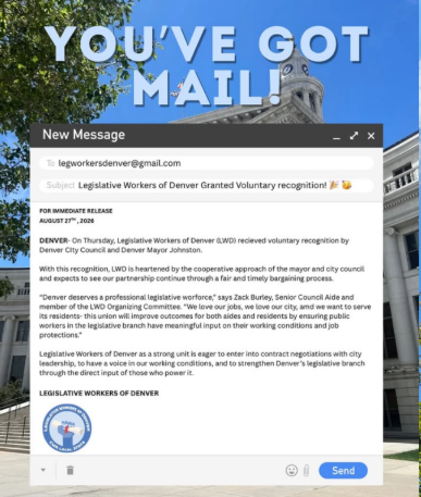 Denver’s Legislative Workers ‘Win Voluntary’ Union Recognition From The City
