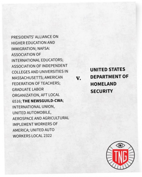 Several Unions ‘Sue’ The U.S. Department Of Homeland Security, ‘Challenging The Visa Rule Affecting Foreign Journalists & Others’